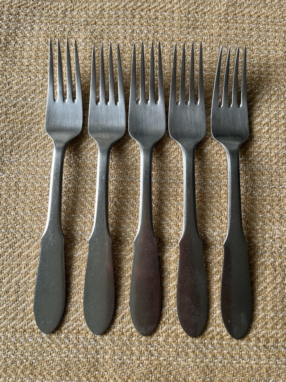 Mitra (Stainless) by GEORG JENSEN (DENMARK) Dinner Forks (5)